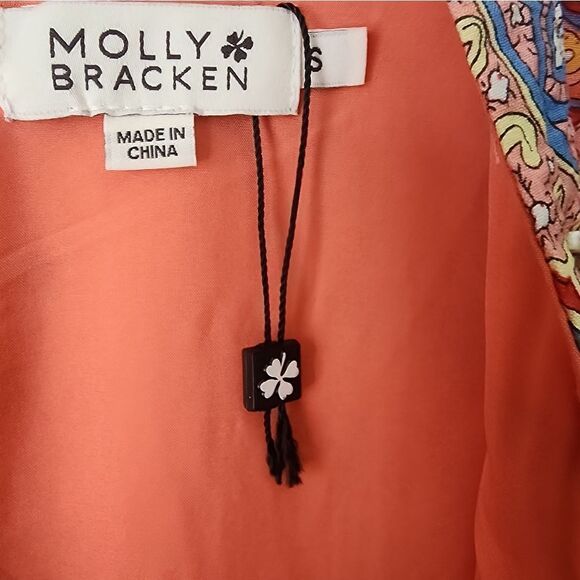 Molly Bracken Paisley bohemian coastal midi dress size small new - Picture 5 of 11